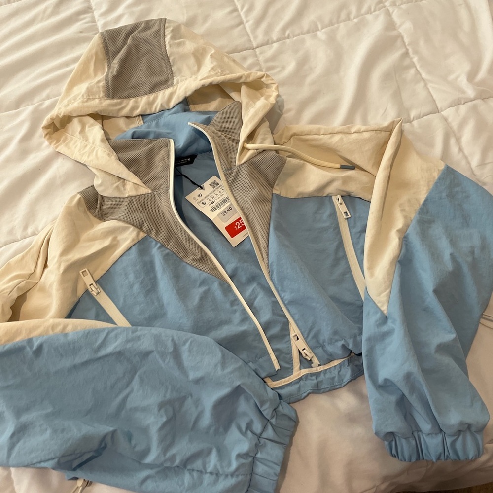 Zara Windbreaker Crop Top